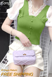 Fashion Lace V-neck Hollow Out Patchwork Button Shirt New Summer Autumn 2023 Long Sleeve Pullovers Women's Clothing
