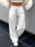 Pintuck Detail Straight Leg Pants-Outfit