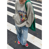 Vintage Billiards Print Downtown Sweater-Outfit