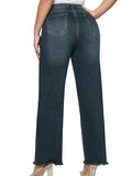 Vintage Women Wide Leg Pants Loose And Slim Cat Beard Monkey Jeans-Outfit