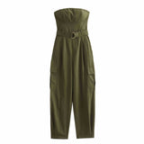 New Fall 2024 Style With Belt And Chest Jumpsuit 0779160-Outfit