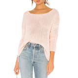 Fongt And Summer New Knit Sweater A Word Collar Hollow Out Loose Knit Jacket Sun Protection Suit Sweater Women's Type