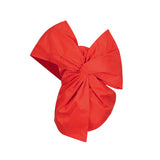 Fongt 2024 New Fashion Temperament Pure Color Asymmetric Collar Bow Decorative Splicing Design Sense Women's Top-Outfit
