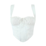 Corset Strap Crop Top-Outfit