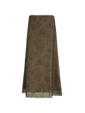 vintage floral mesh maxi