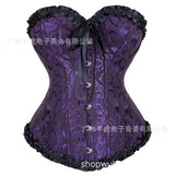 Lady Bouquet Top Sexy Belly Shaping Suit-Outfit