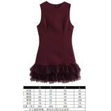 Fongt Party Dress Women's Cascadal Short Dress 2025 Dress-Up Long Sleeves Of The Pool