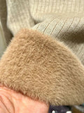 Warm Sweater Pullover Women Slim Thicken Plush Velvet Lined Knitwear Jumper Korean Half Turtleneck Poleras Soft Knit