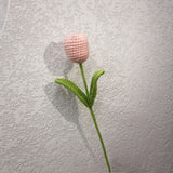 Fongt Woven Rabbit Head Sunflower Sunflower Wool Knitting Flowers Send Bestie Imitation Bouquet Finished Products-Outfit