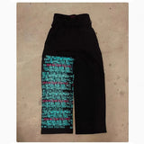 Fongt Popular Green Code Series Printed Young Single-Waisted Wide Leg Trousers Hot