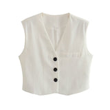 New Four-Color Vest Four-Color Casual Trousers Set-Outfit