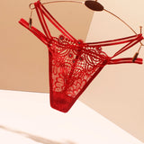 Fongt Net Yarn Transparent Sexy T-Tong Trousers Women Scarless Temptation Fine Diamond Jewelry Solid Color Low-Rise Girls T Pants Hot