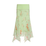 Fongt Cloth Forget To Be Careful Hot Babes Rags Rags Side Irregular Long Skirt Holiday Style Thin Mesh Dress