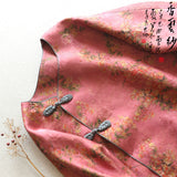 2023 Imitates Fragrant Cloud Gauze, Light National Style, Improved Chinese Style, Tang Coat, Young Woman, Imitation Mulberry Silk Coat.-Outfit