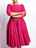 Fongt Women's Autumn And Winter New Fashion Temperament Pocket Dress Evening Dress African Dress