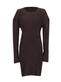Fongt 2025 New Korean Style Dress Femininity Elegant Japan And South Korea Leisure Loose Knitting Dress Short Dress