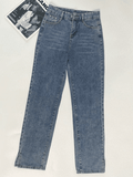 Washed Split Boyfriend Jeans-Outfit