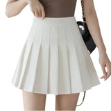 Fongt Skirt Short Skirt Woman 2025 New High-Rise Students With Half-Dress Small A-Character Skirt College Style Half Skirt