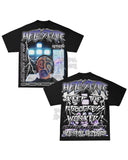 Pattern Retro Style Original Gothic Hip Hop Animation Printing Oversized T-Shirt Loose Casual Short Sleeves For Men And Women-Outfit