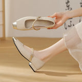 Fongt Mary Jane Women's Shoes 2024 New Color Single Shoes Women Summer New Chinese 100 Collocation Skirt Cheongsam Single