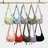 Aesthetic Bow Knot Stitching Shoulder Bag-Outfit