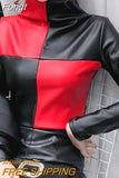 Leather Turtleneck Women T Shirt Patchwork Fleece Warm Long Sleeve Top Korean Fashion Womens Clothes 2023 Winter Tee