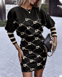 Fongt Autumn And Winter New Wish Women's Round-Neck Long-Sleeved Commute High-Waisted