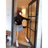 Fongt Knitted Jersey Women's 2025 Autumn Soft Skin-Care Comfortable And Stylish Loose Long-Sleeved Top