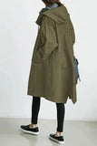 2023Women Fashion Trench Coat Spring Autumn Casual Hooded Medium Long Overcoat Loose Windproof Coat Korean Trendy Large Size