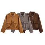 Fongt Women's Explosive Velvet Face Texture Jacket