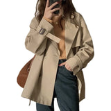 Fongt Wind Coat Women's Spring And Autumn Small 2025 New Thin Korean Version Of Loose Kiqi Popular