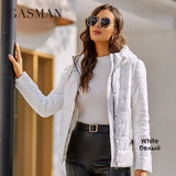 women's jacket spring 2022 short thin cotton clothes Fashion Casual Hooded design parkas simple Quilted women coat