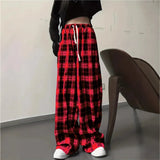 Fongt Summer Explosion Thin High-Waisted Vertical Easy Summer Black And White Trousers