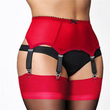 Fongt Garters Women High Waist Mesh Suspender Sexy Garter Belt Lady Elastic Femme Night Club Plus Size 3XL 102-1-Outfit
