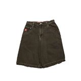 Y2k Denim Shorts Street Hip-Hop Retro Graphics Black Loose Gothic Men-Outfit