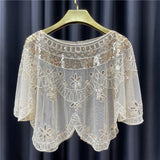 Thin Dress Accessories Shoulder Yarn Pullover Sequined