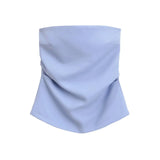 Fongt Winter Women's Wear With Chest Pleated Solid Color Jacket Top Women's Style-Outfit