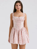 Women's Summer New Sexy Broken Flowers Hanging Dress Skirt Short Dress Dress Dress Pony Dress