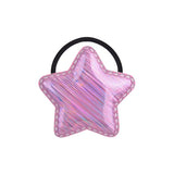 lot Cute Rainbow Solid Sequins Hair Band For Girls Star Heart Crown Elastic Rope Ponytail Holder Headband Hair
