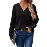 Fongt Women's Clothing 2025 Autumn And Winter New Ribs Pit Strip V-Neck Button Long-Sleeved Coat Woman