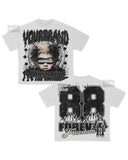 Pattern Retro Style Original Gothic Hip Hop Animation Printing Oversized T-Shirt Loose Casual Short Sleeves For Men And Women-Outfit