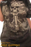 Women Goth Clothes y2k Crop Tops Summer 2023 T shirts Grunge 2000s Trashy Aesthetic Short Sleeve Tees Young Girls