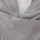 New Spring Style Solid Color Slim Collar Blouse 3067030-Outfit