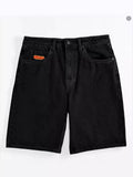 Skateboard Denim Shorts Washed Denim Shorts Summer Loose Retro Trend Brand Casual Denim Shorts-Outfit