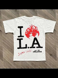 Kd Is Little Devil Graffiti Hip-Hop Printed Street Short-Sleeved T-Shirt Men And Women Retro Loose In Summer-Outfit