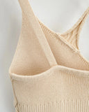 Knit Double Strap Top-Outfit