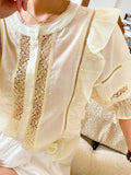 Fongt New Women's Shirt French Design Korean Shirt Femininity Commuting Bubble Sleeve Spring Dress