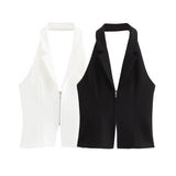 New Street Style In Summer Hangs A Collar Jacket With Bare Back 3508777 250-Outfit