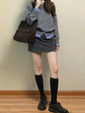 Fongt Version Of Gray Soft Knitted Knitted Women's Spring And Autumn High-End Temperament Thin Casual Fast-Button Open-Shirt Jacket