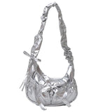 Aesthetic Bow Knot Stitching Shoulder Bag-Outfit